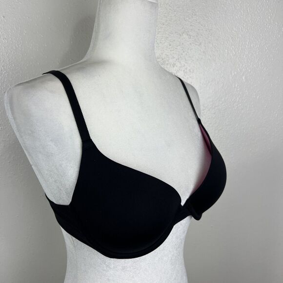Pink Victoria's Secret Women 34C Black Padded Wired Wear Everywhere Push-Up - Picture 5 of 12
